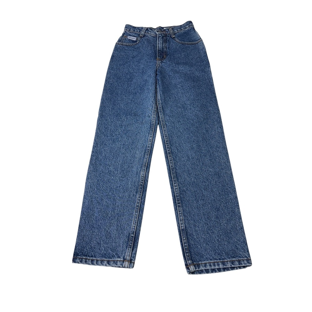NWOT Vtg 90/80s Guess Jeans 10 W22 L26 High Waisted Wide Medium Wash Denim USA